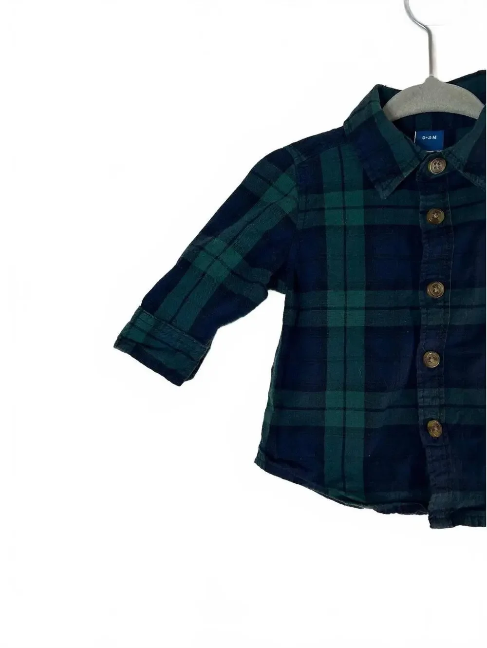 OLD NAVY Boy’s Plaid Flannel Shirt / Size: 0/3 Months